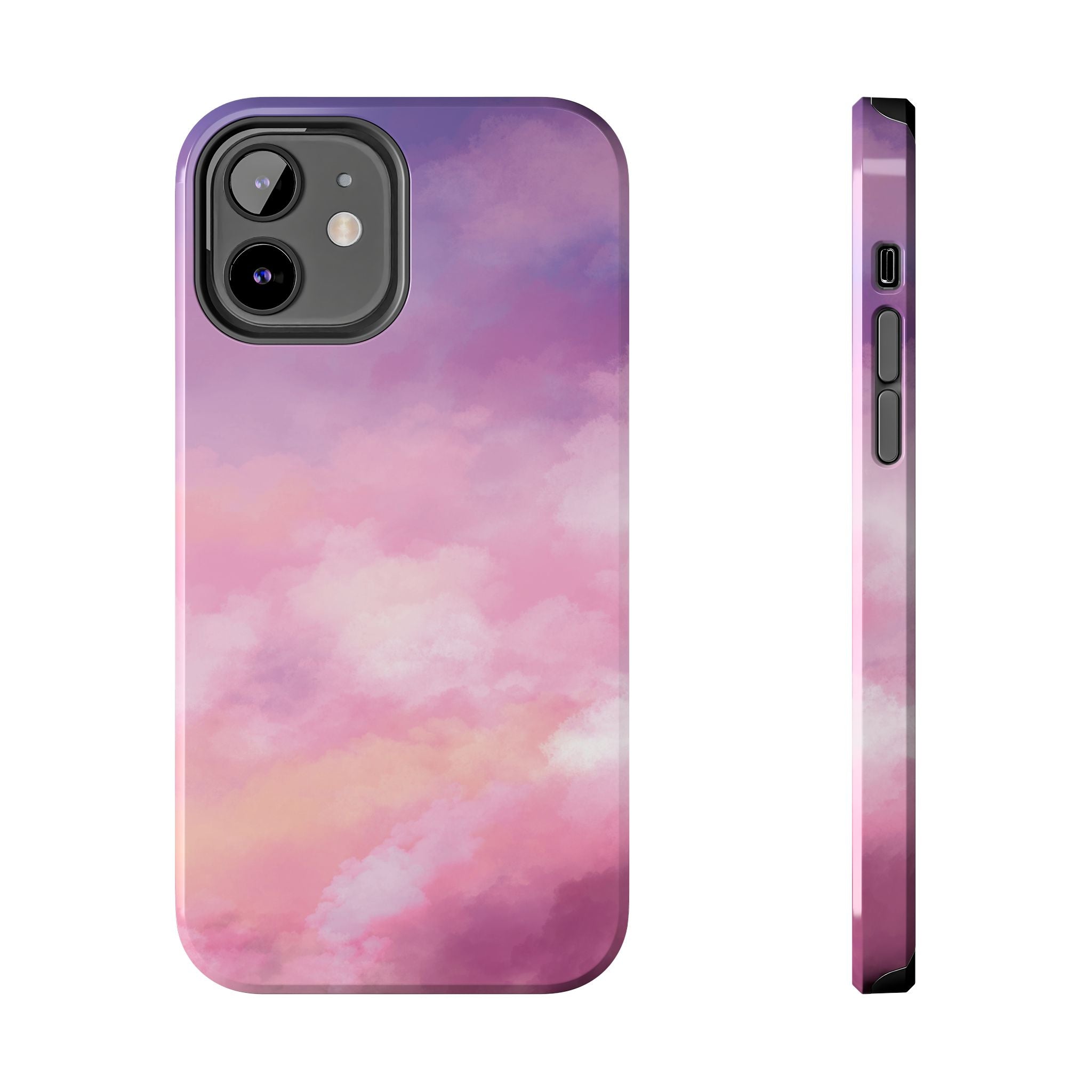 Stormy Purple Abstract iPhone Case