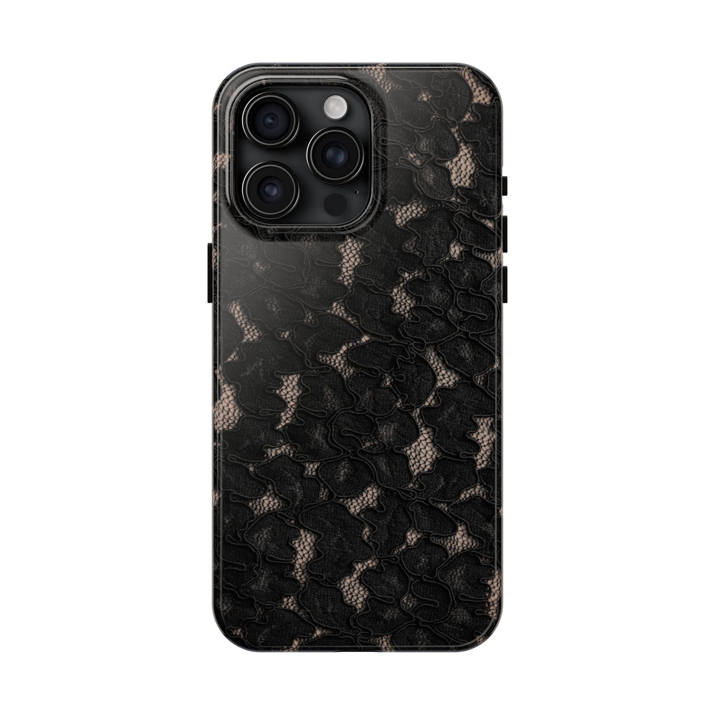 Midnight | Black Lace iPhone Case