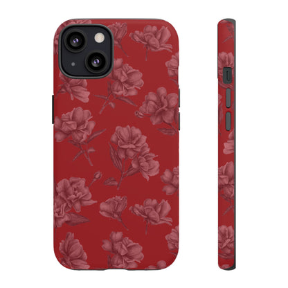 Roses Are Red | Red Floral Case