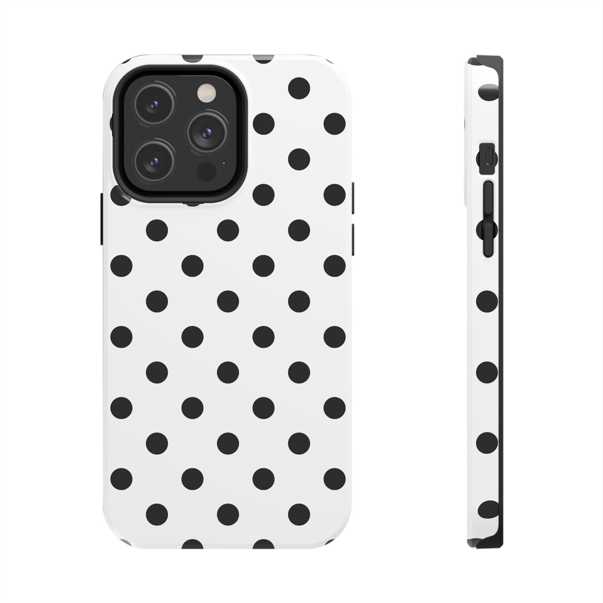 Polka Dots White iPhone Case