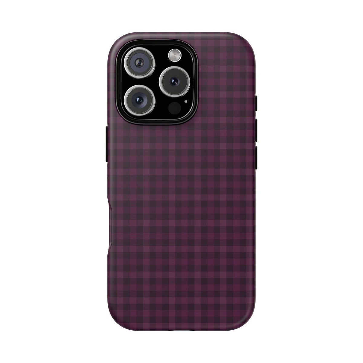 Plum Crush | Purple Plaid iPhone Case