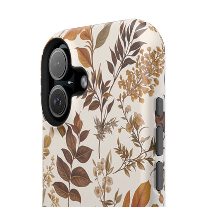 Autumn Botanical | Brown Floral MagSafe Case