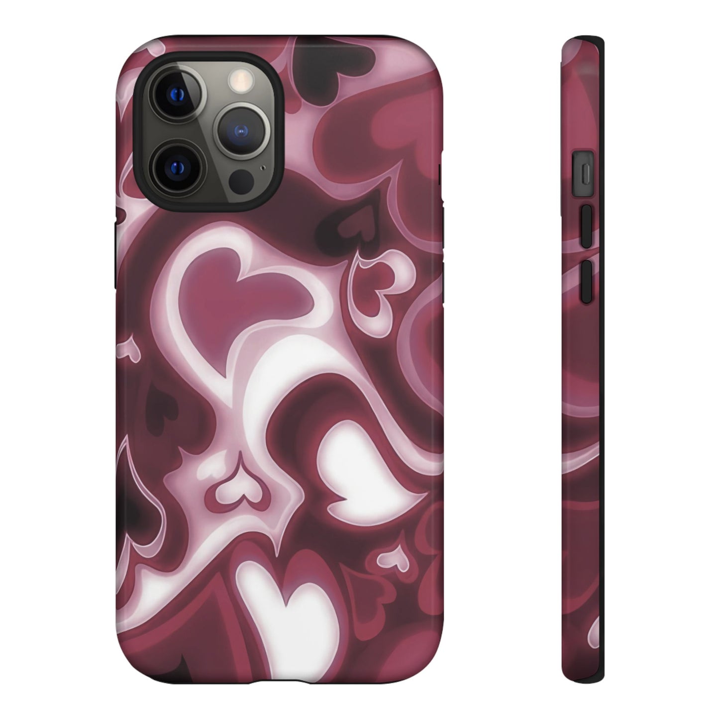 Funda para iPhone con corazones de ensueño | Corazones retro