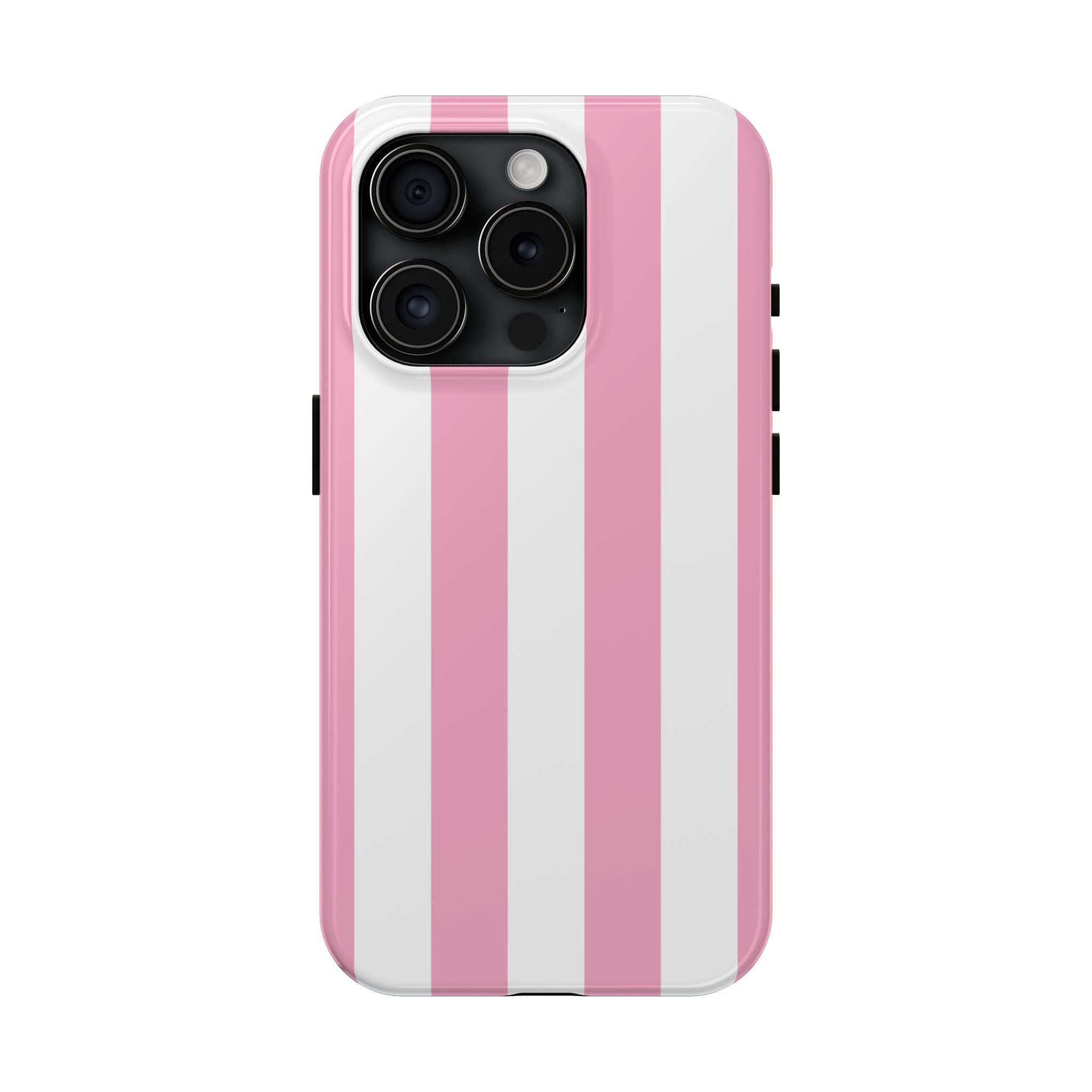Pink Cabana Stripe iPhone Case