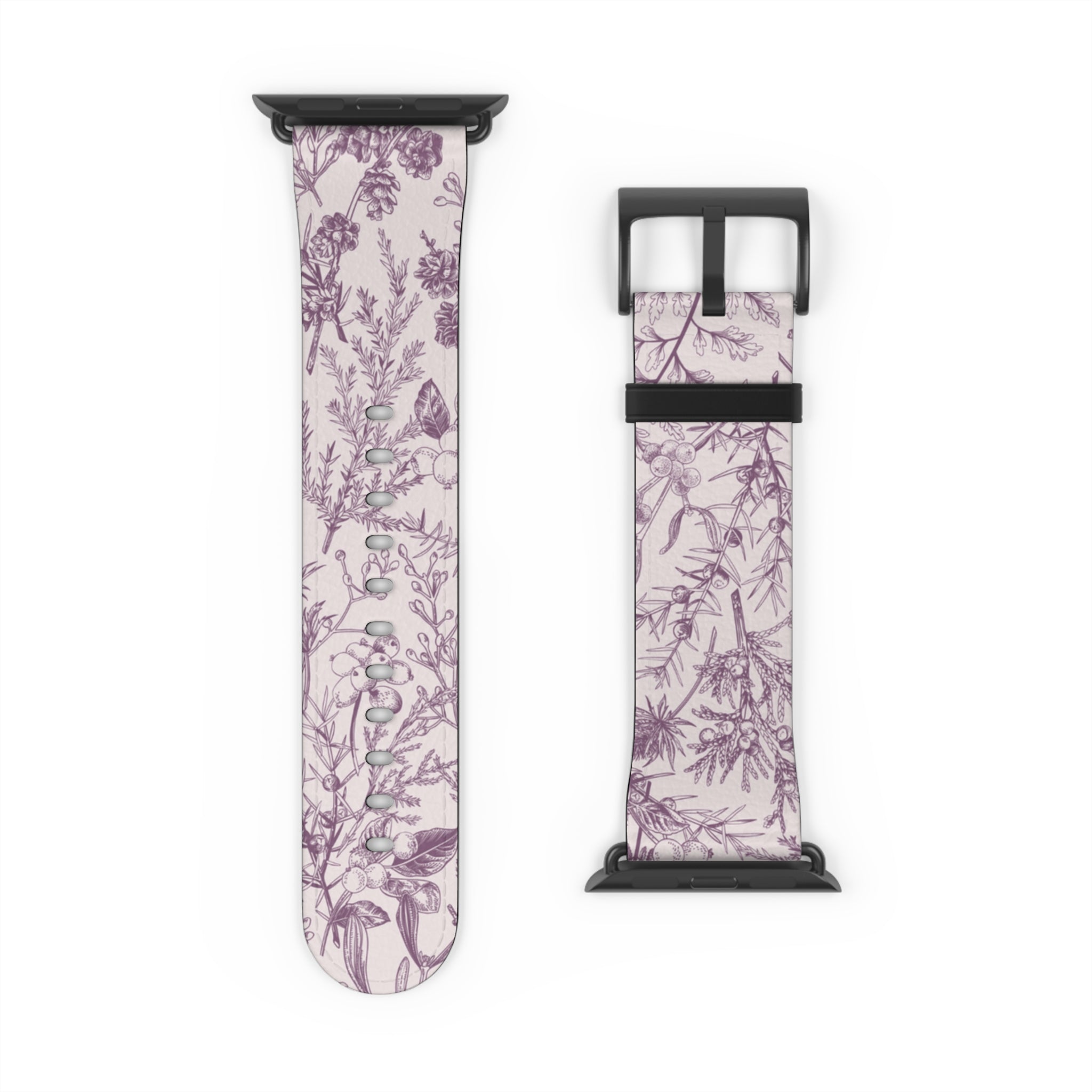 Plum Botanical Apple Watch Band