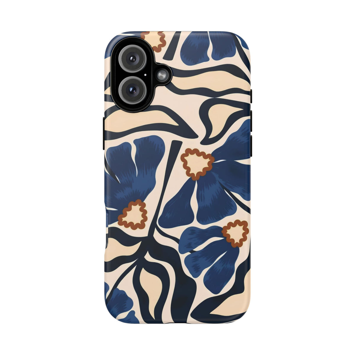 Blue Note | Painted Floral iPhone Case