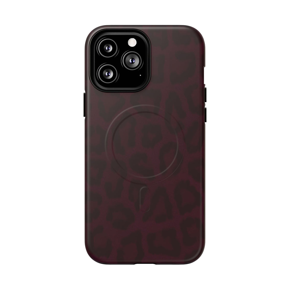 Black Cherry | Burgundy Leopard MagSafe Case