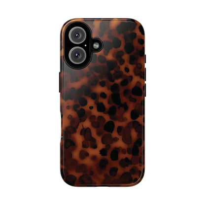 Shell Game | Dark Abstract Tortoise Print Case