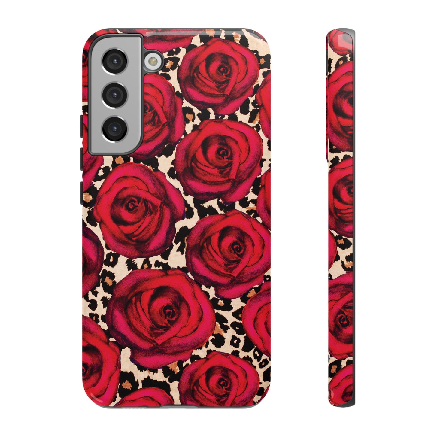 Rose Leopard | Red Floral Case