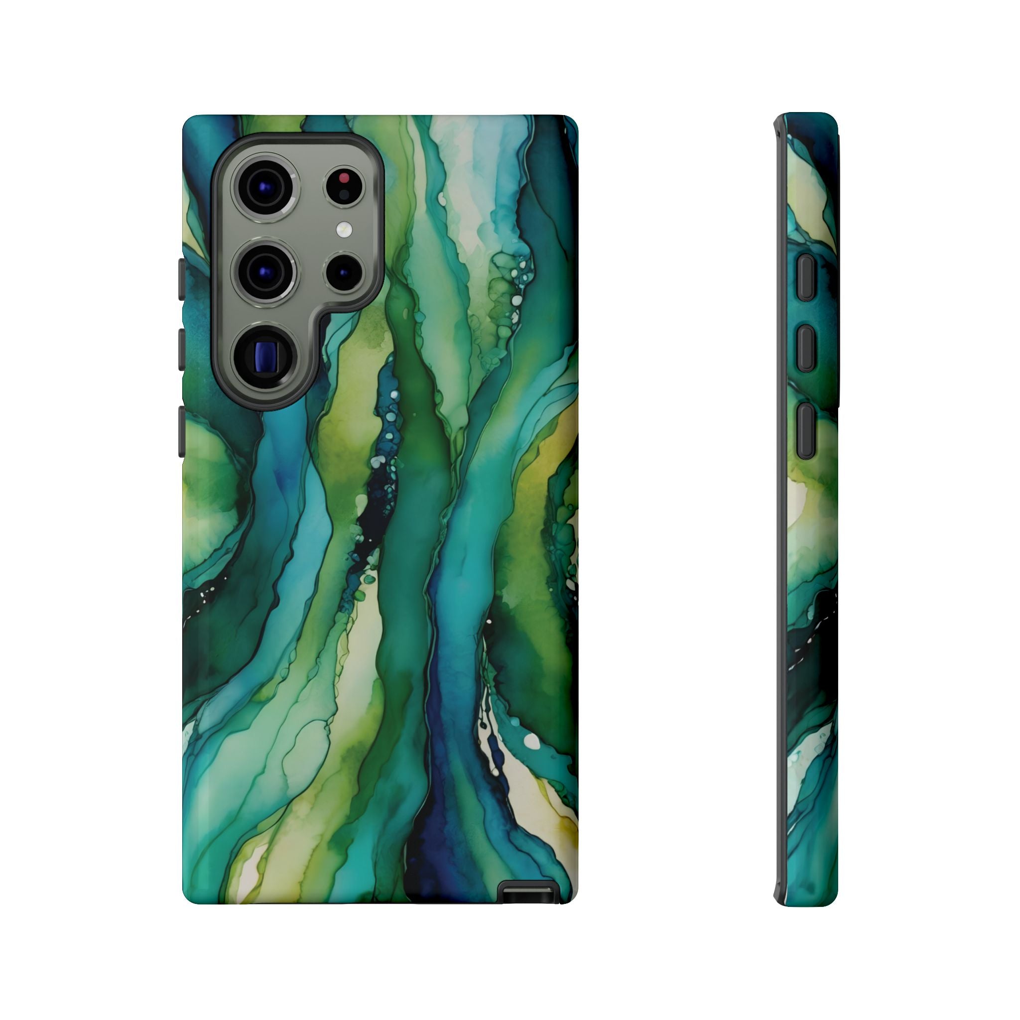Emerald Current | Abstract Galaxy Case