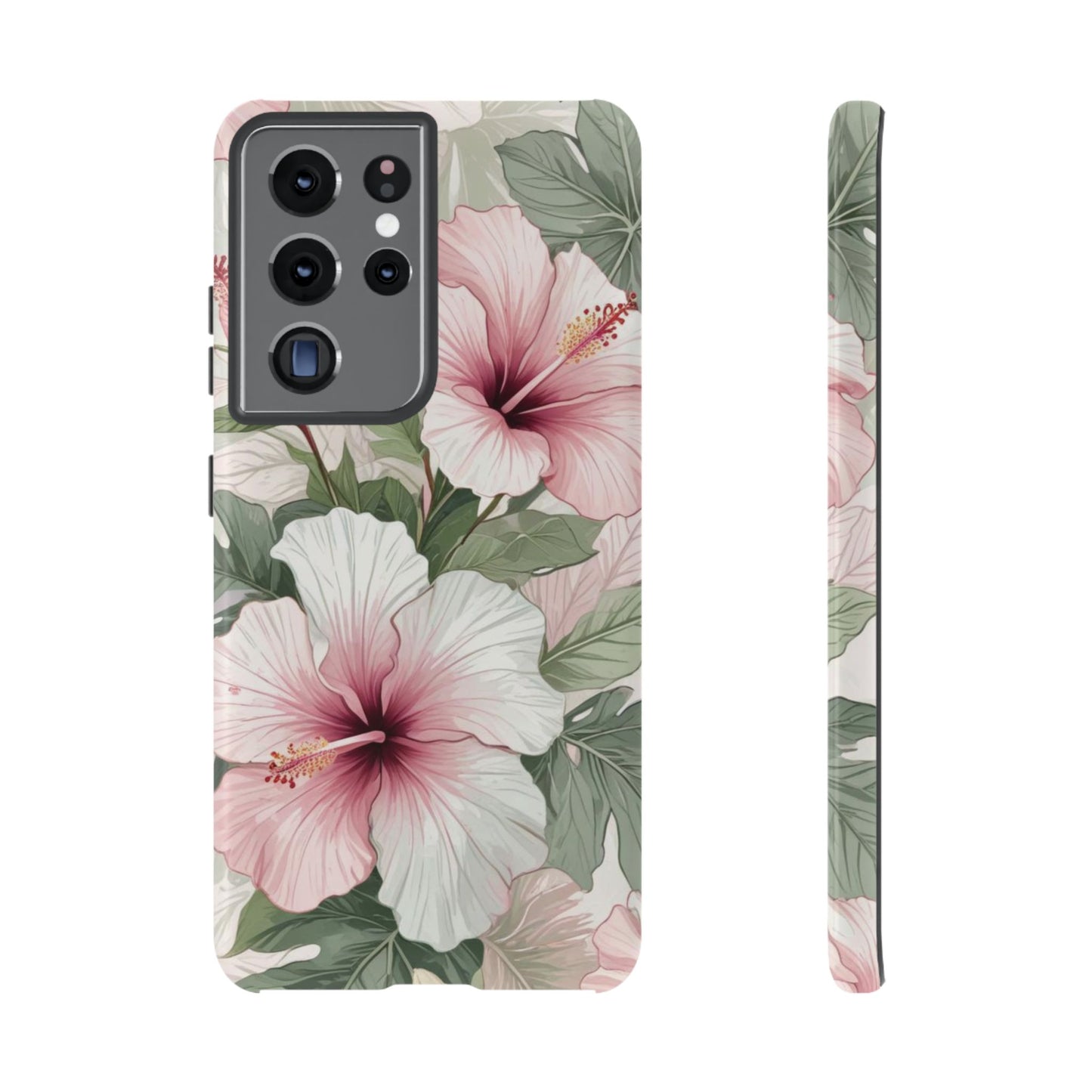 Island Hopping | Green & Pink Tropical Floral Case