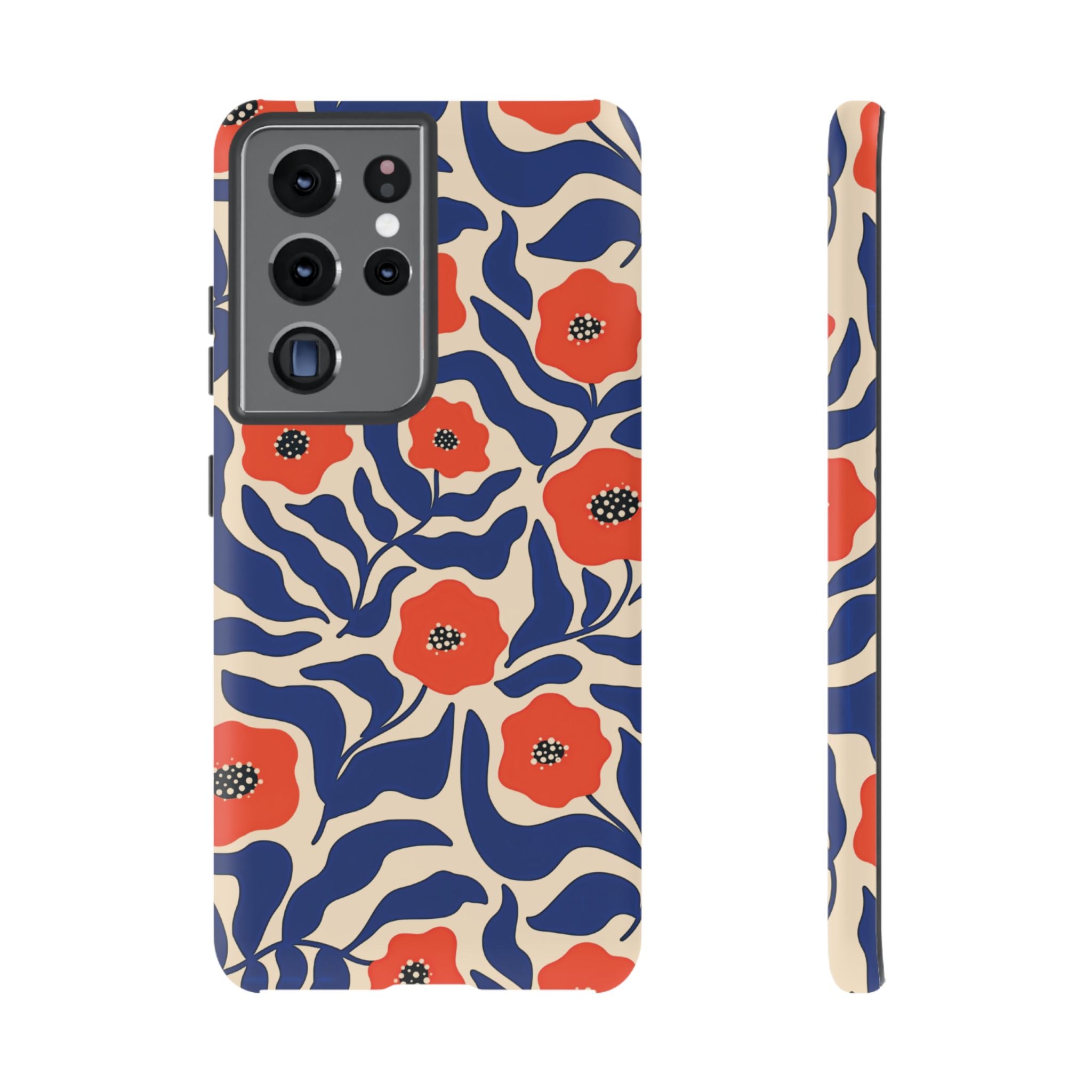 Indigo Poppy Phone Case