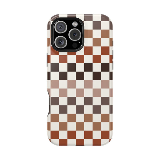 Neutral Check | Checkerboard iPhone Case