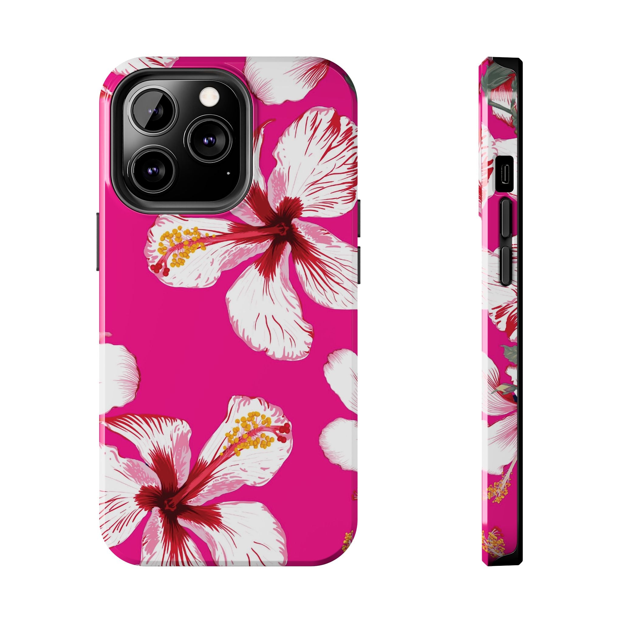 Pink Hibiscus iPhone Case