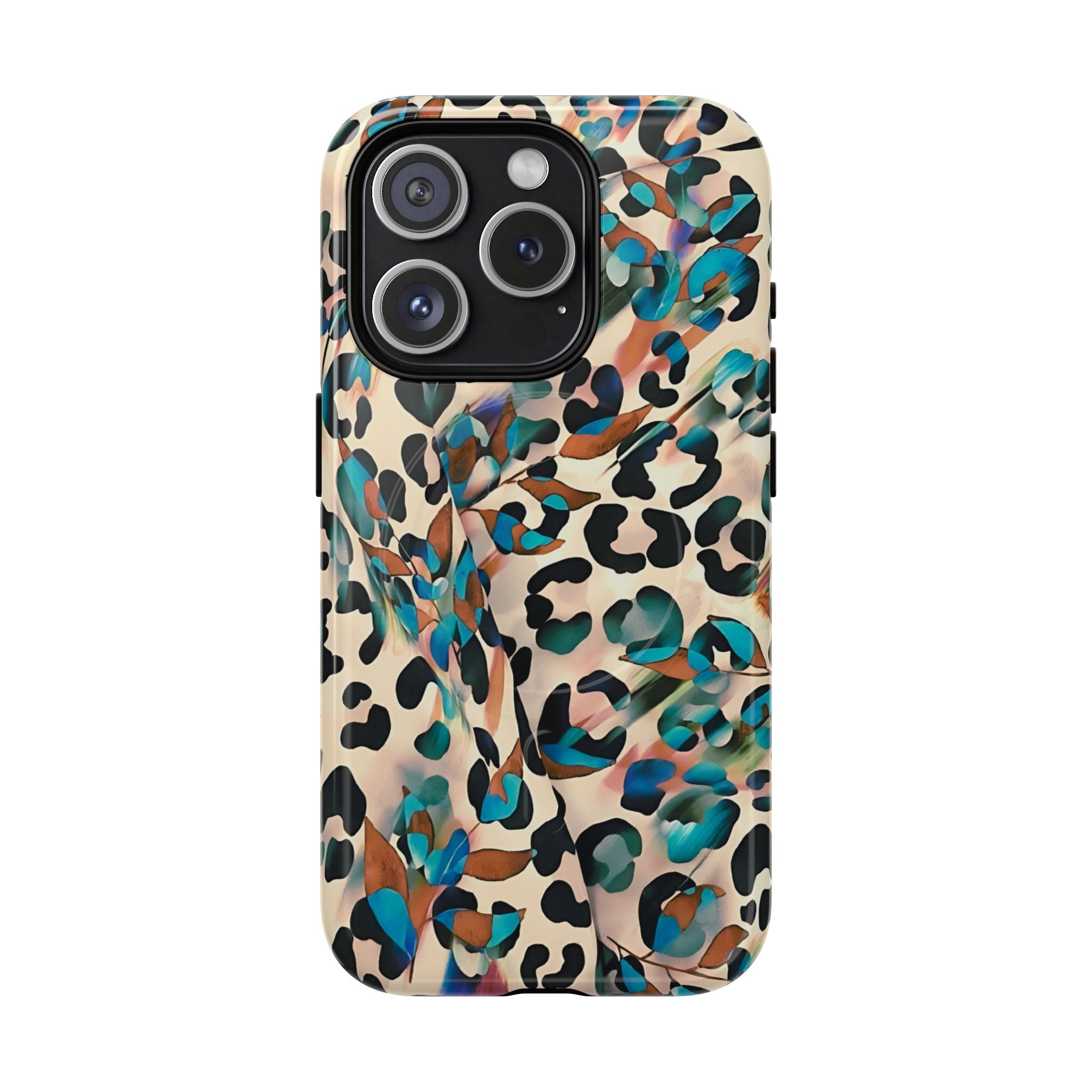 Funda MagSafe con estampado animal artístico y leopardo de ensueño