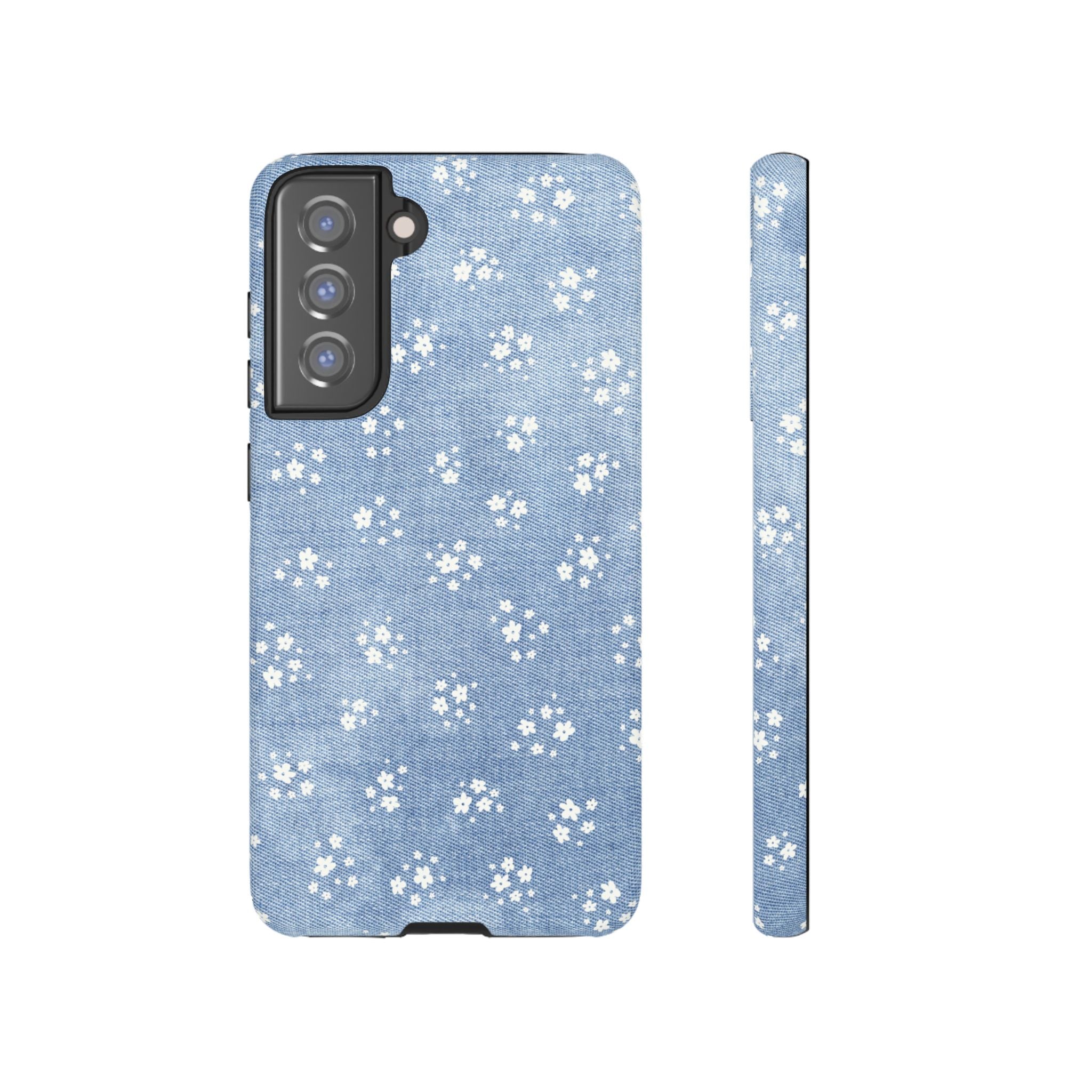 Denim Daisy Phone Case