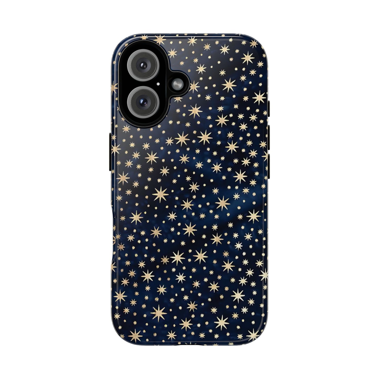 Coque rigide pour iPhone à motif ciel nocturne | ciel étoilé bleu