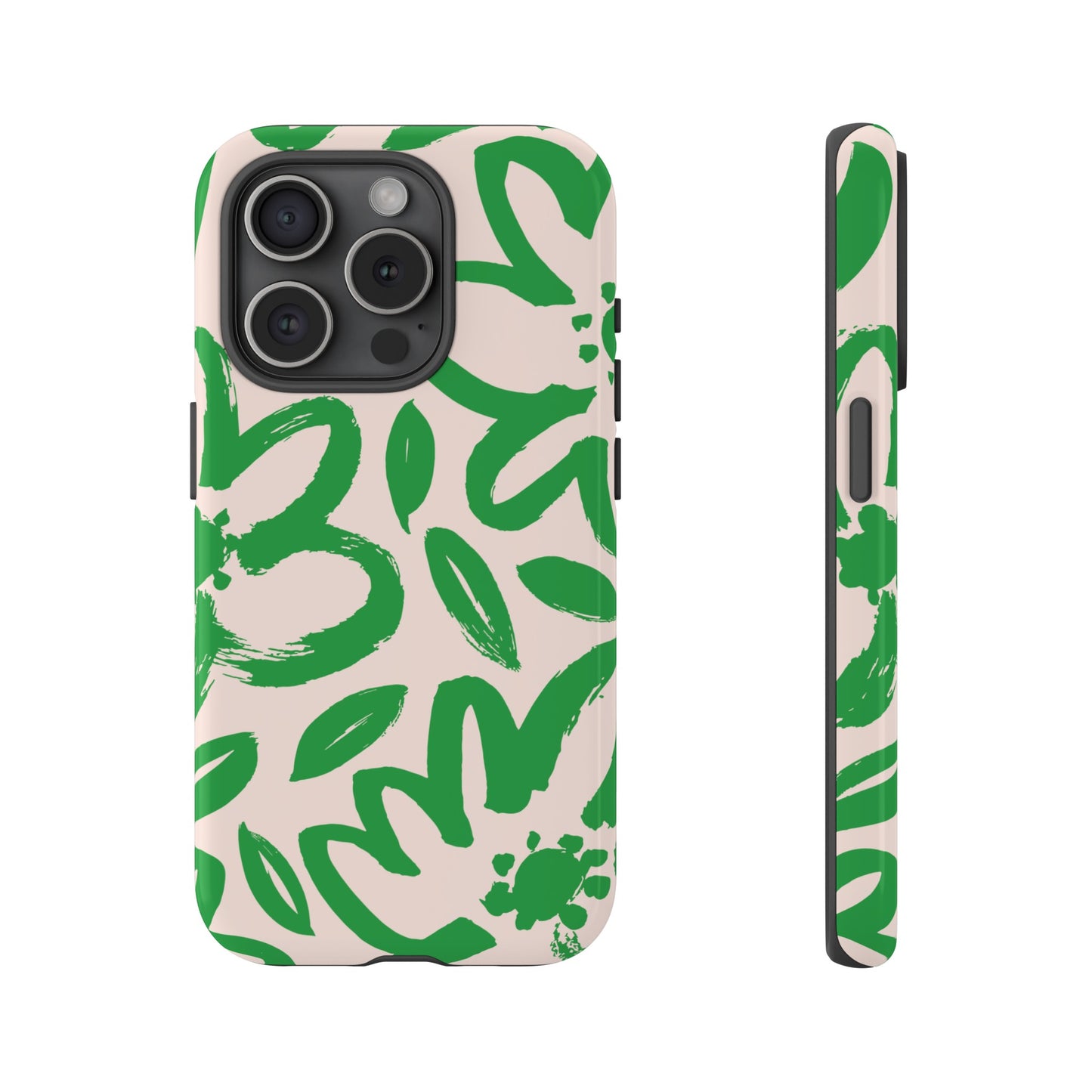 Happy | Green Modern Floral Case