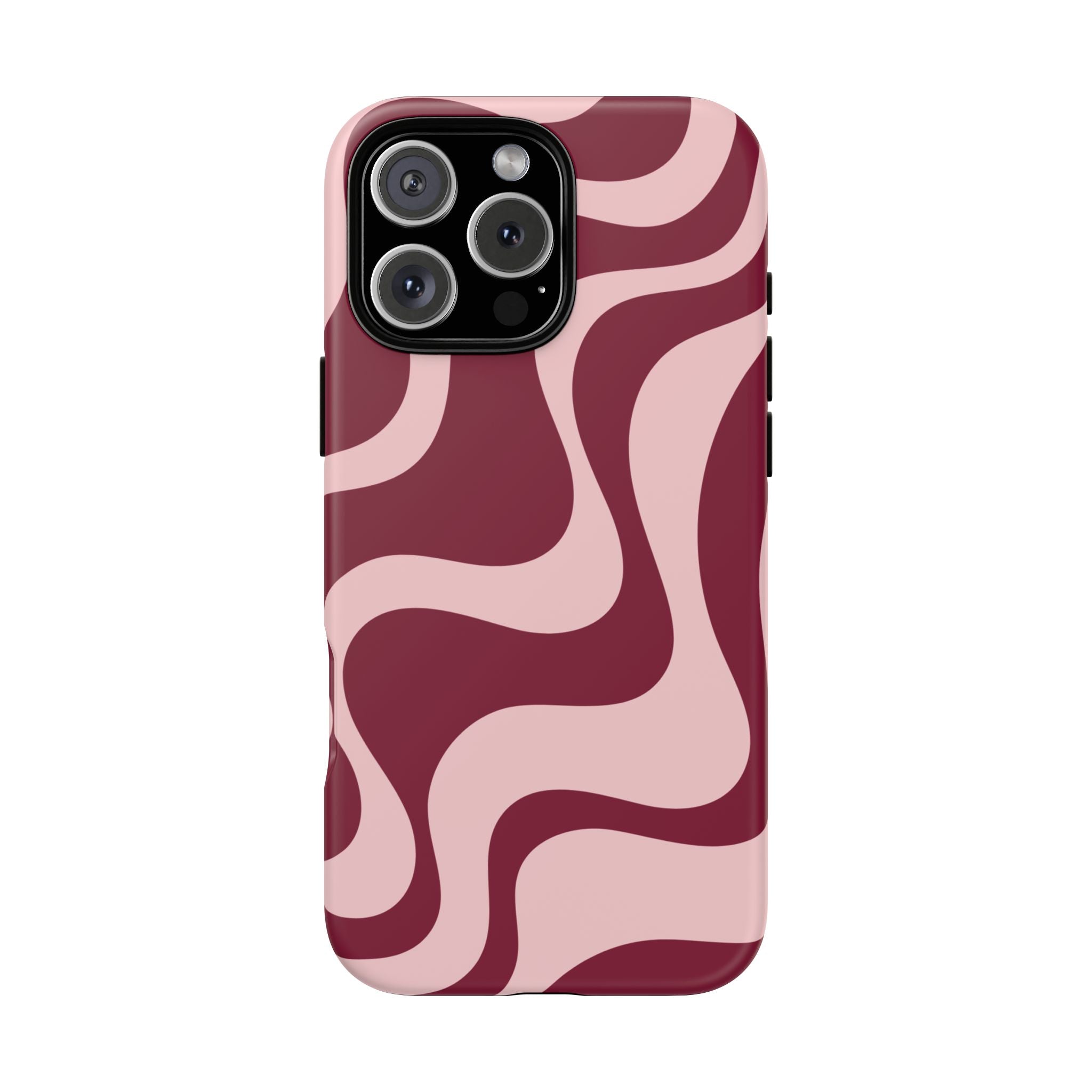 Burgundy Waves | iPhone Case