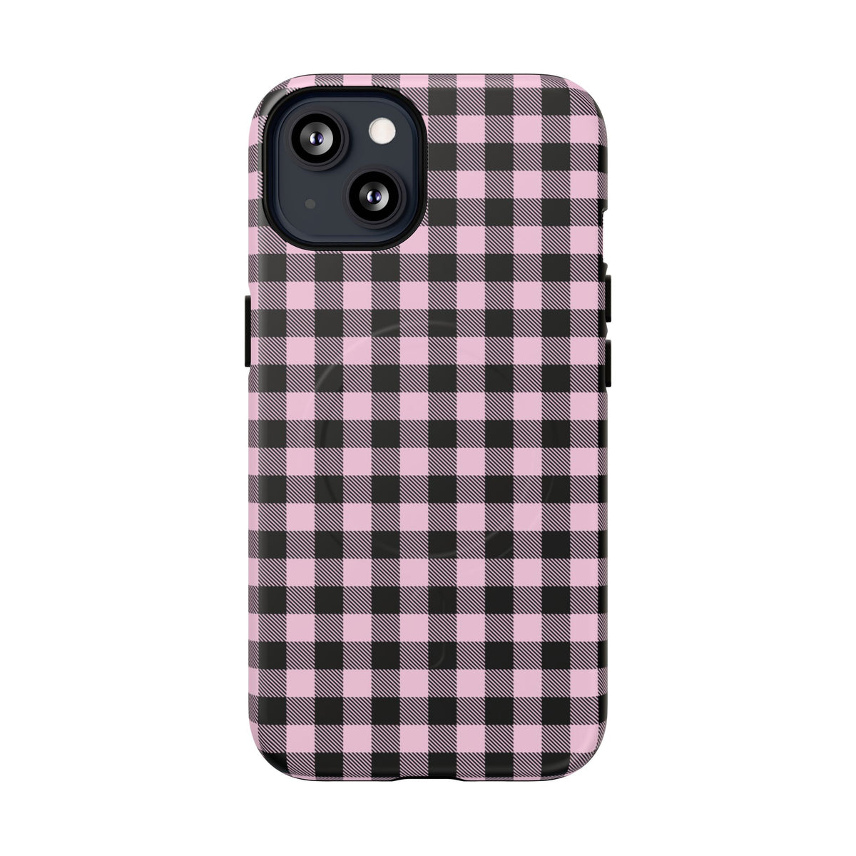 Pink Punk | Pink & Black Check MagSafe Case