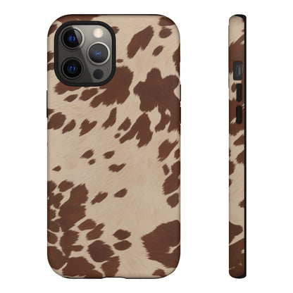 Rodeo Girl | Brown Cow Print Case