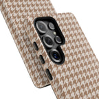 Checked In | Beige Gingham Galaxy Case