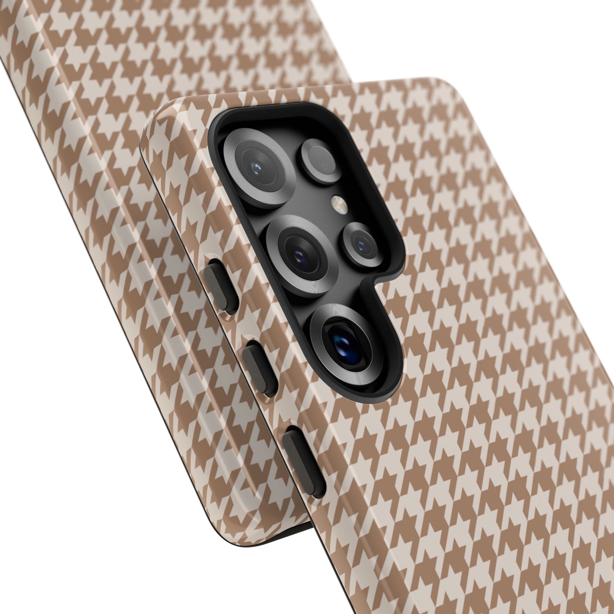 Checked In | Beige Gingham Galaxy Case