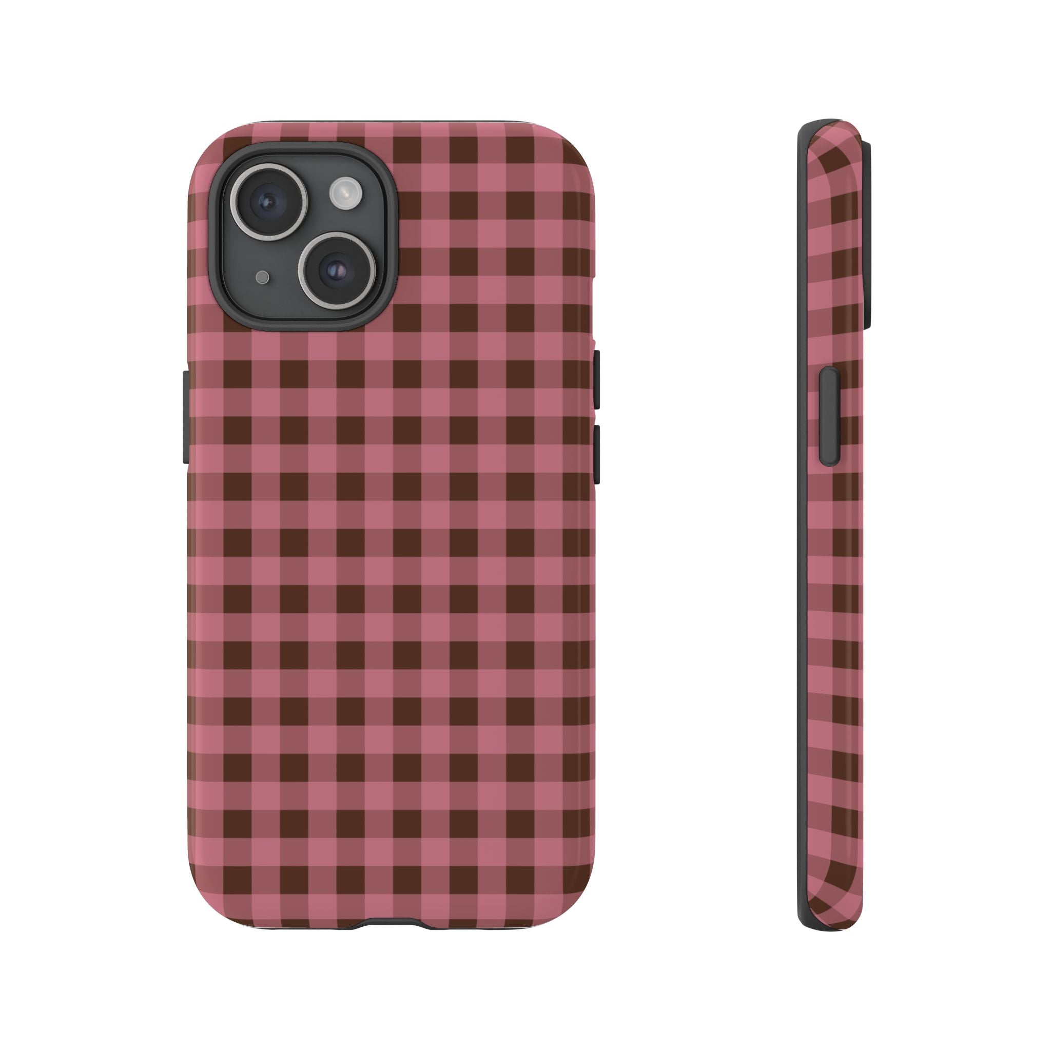 Rosy Gingham Phone Case