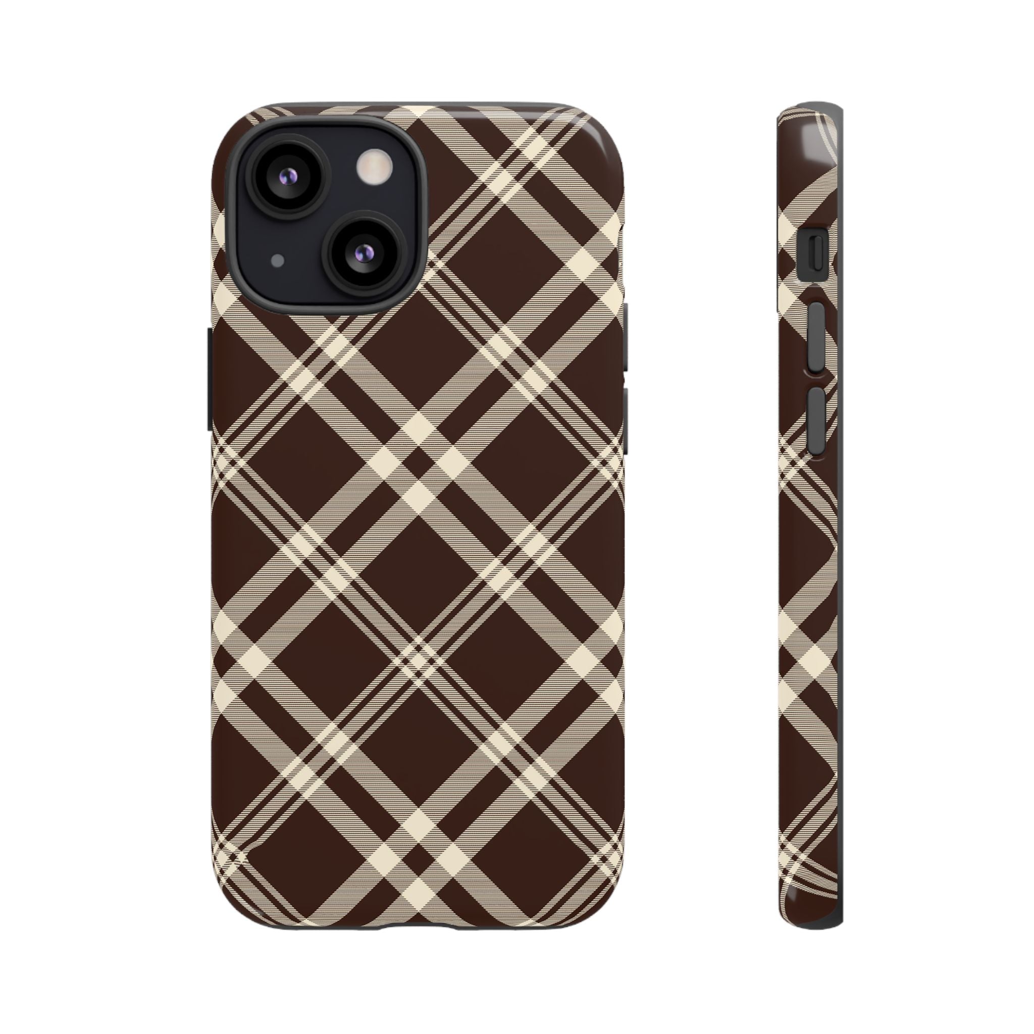 Mocha Plaid | iPhone Case