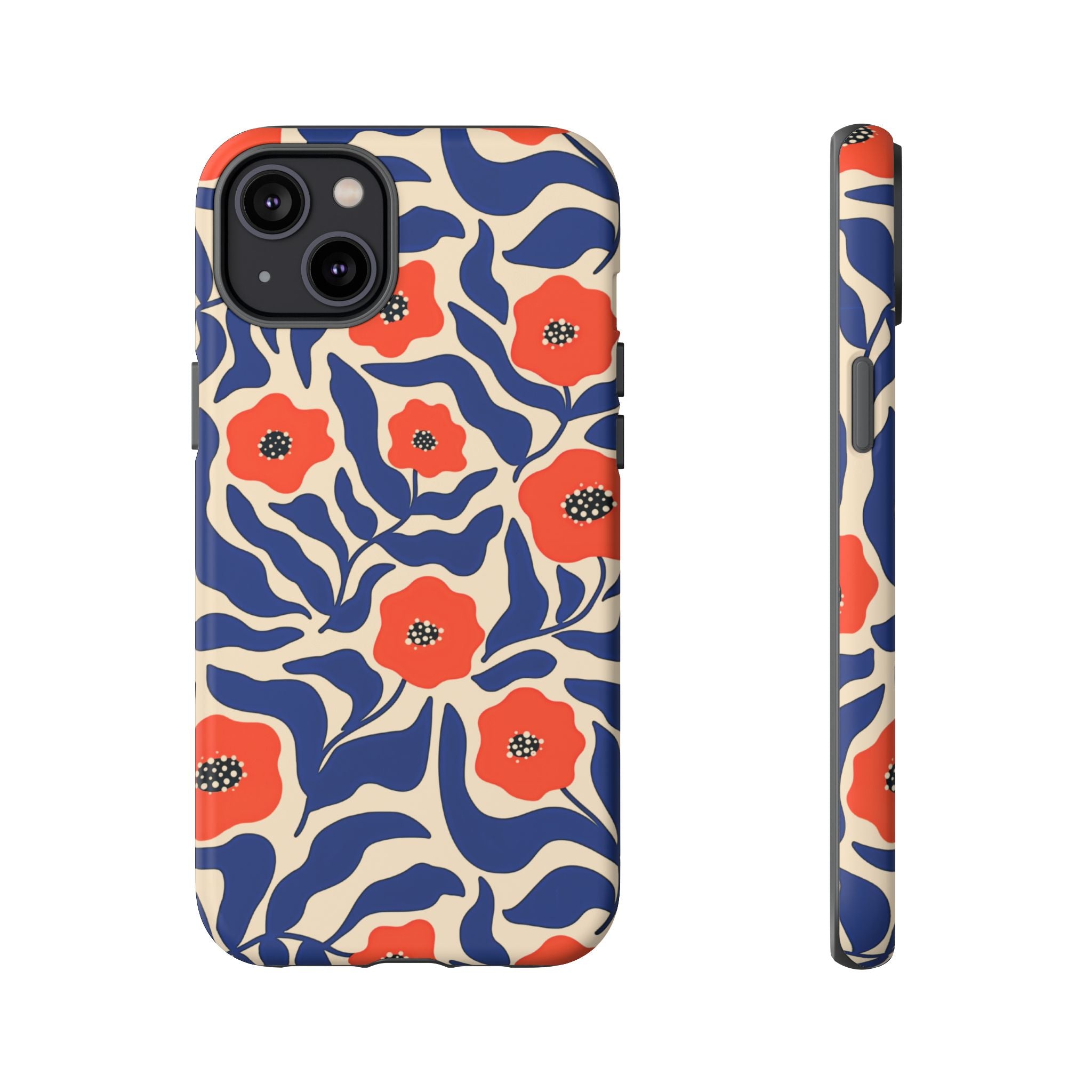 Indigo Poppy Phone Case