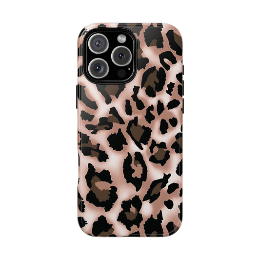 Funda para iPhone con estampado de leopardo y manchas