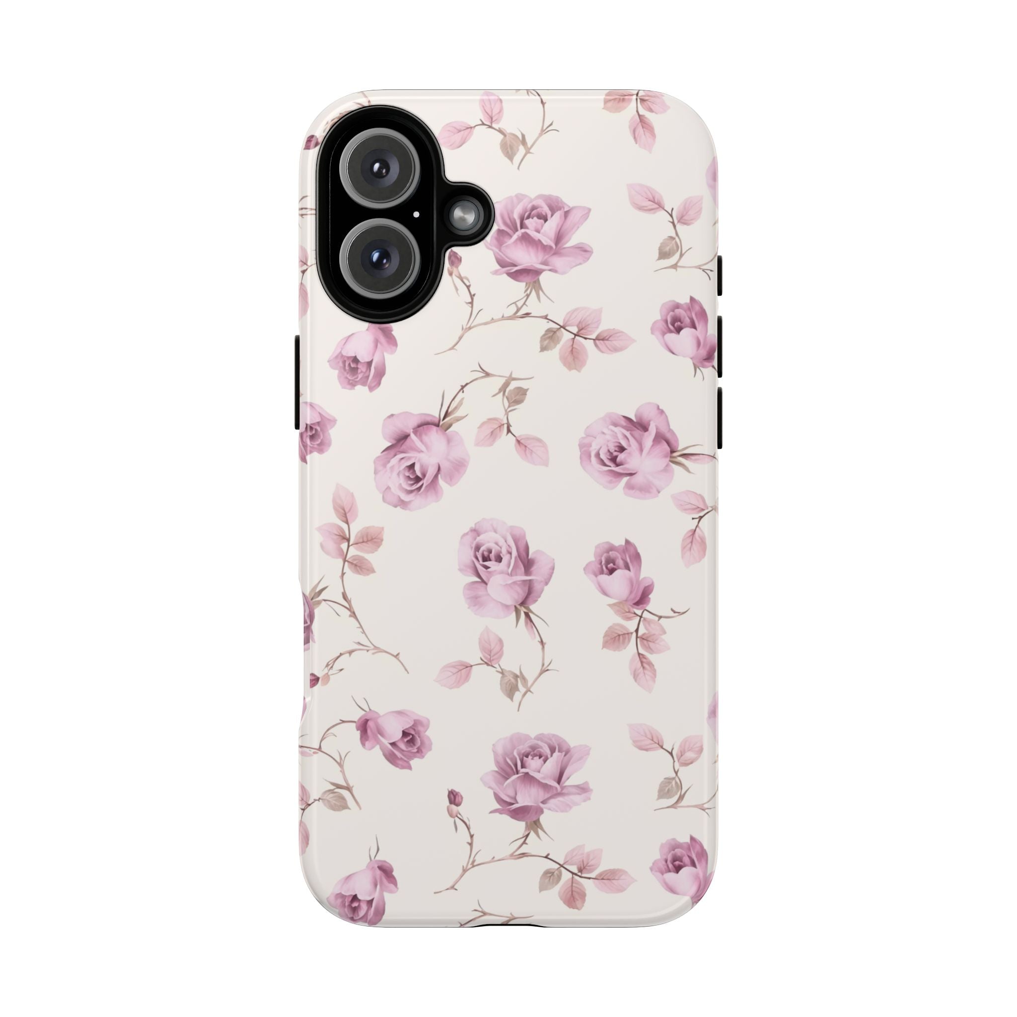 Rosa vintage | Coqueta floral Funda y vinilo para iPhone