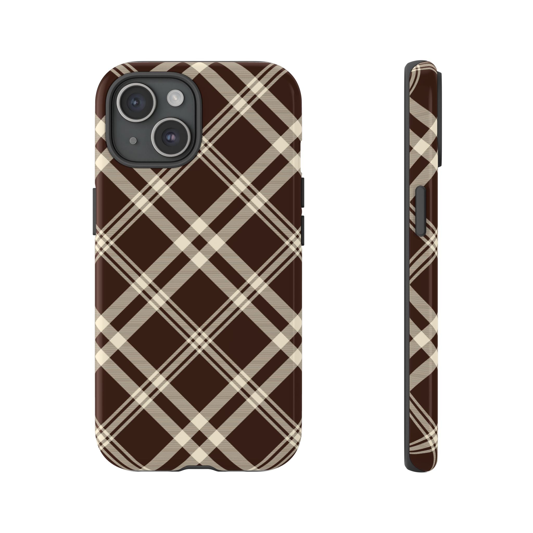 Mocha Plaid | iPhone Case