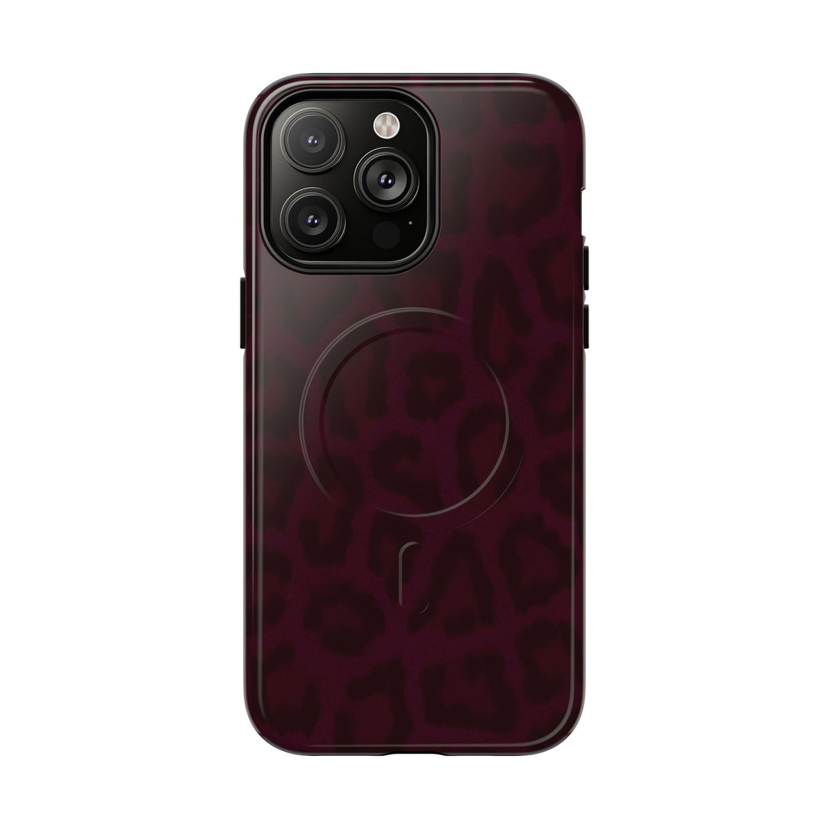 Black Cherry | Burgundy Leopard MagSafe Case