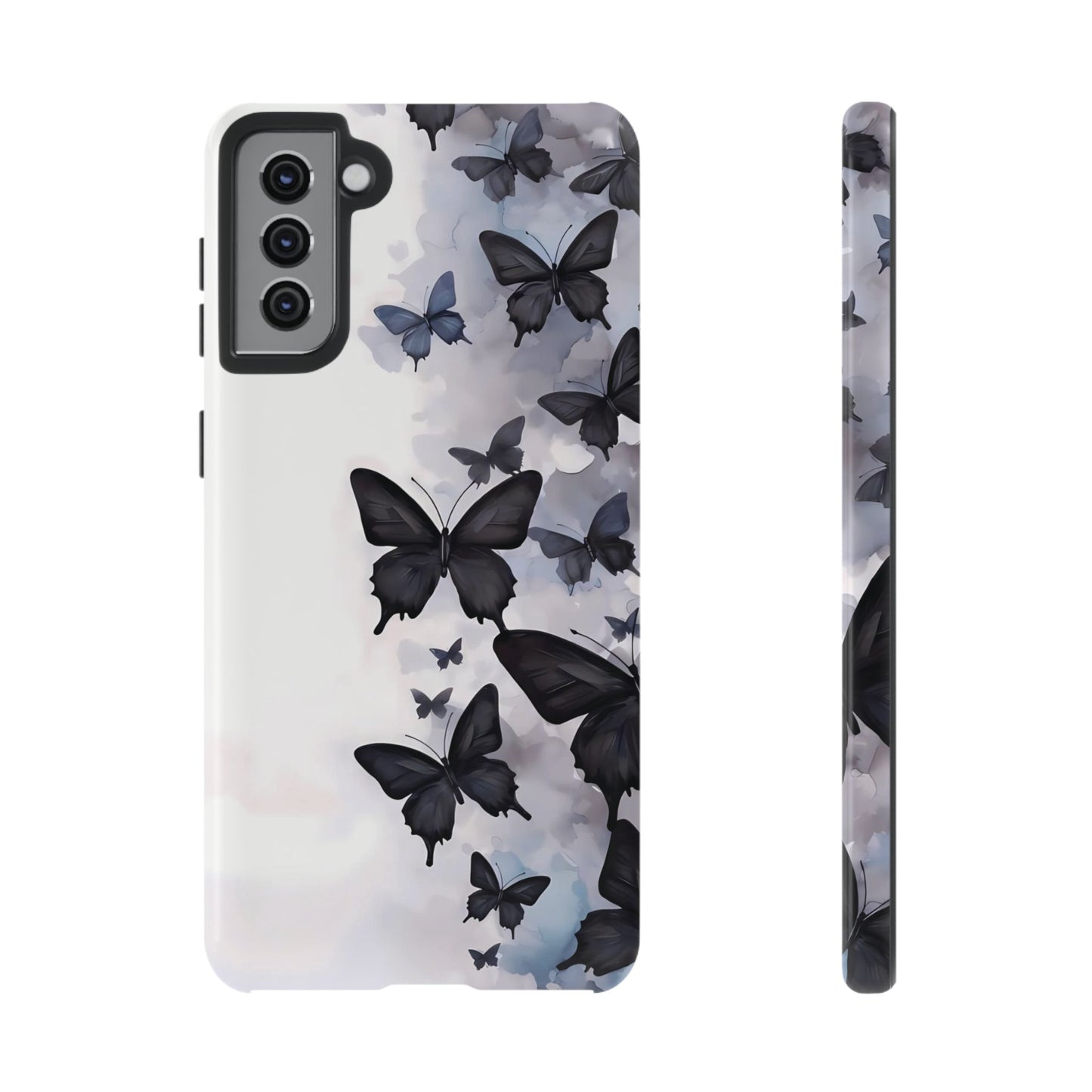 Estuche Galaxy con diseño de mariposas sin límites