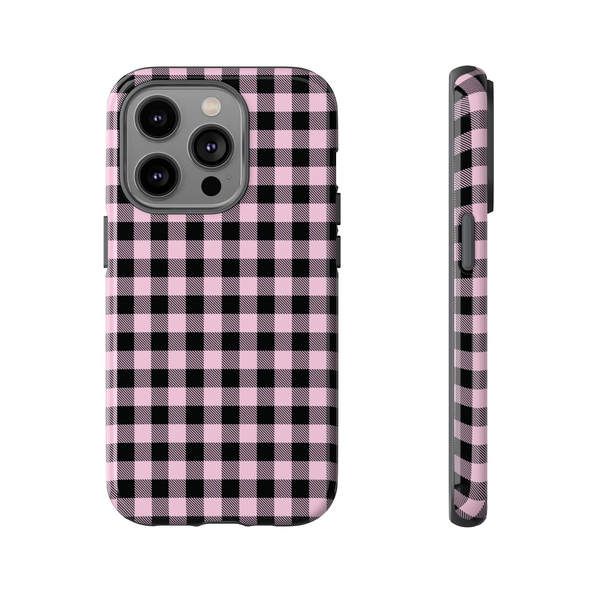 Pink Punk | Gingham iPhone Case