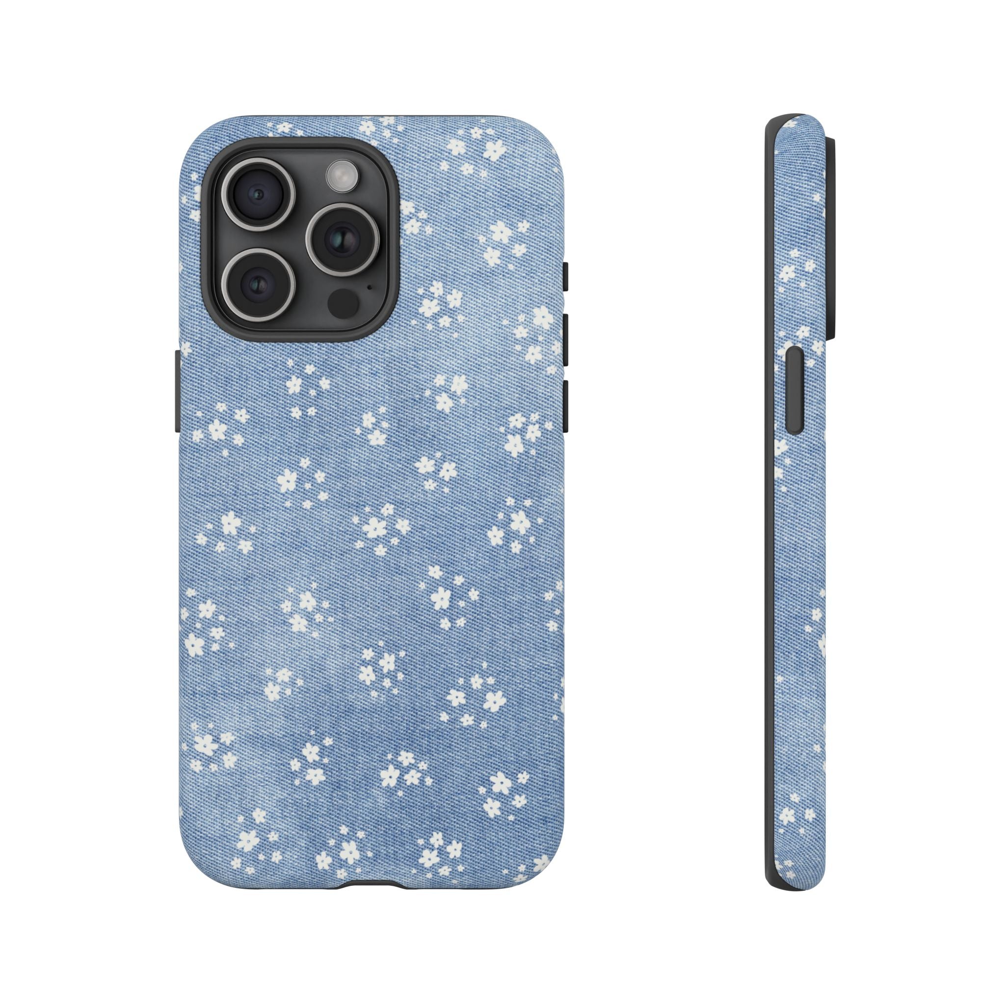 Denim Daisy Phone Case