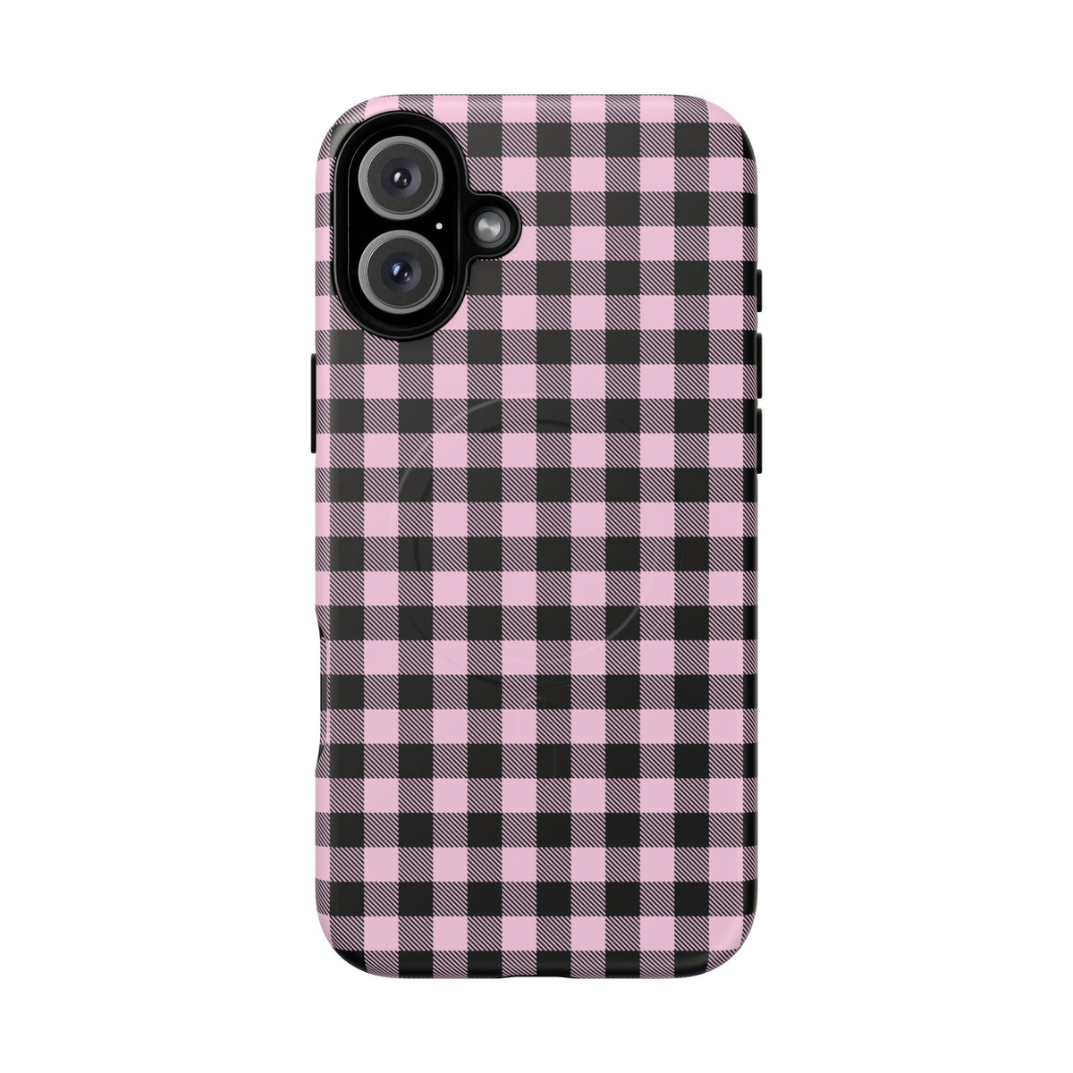 Pink Punk | Pink & Black Check MagSafe Case