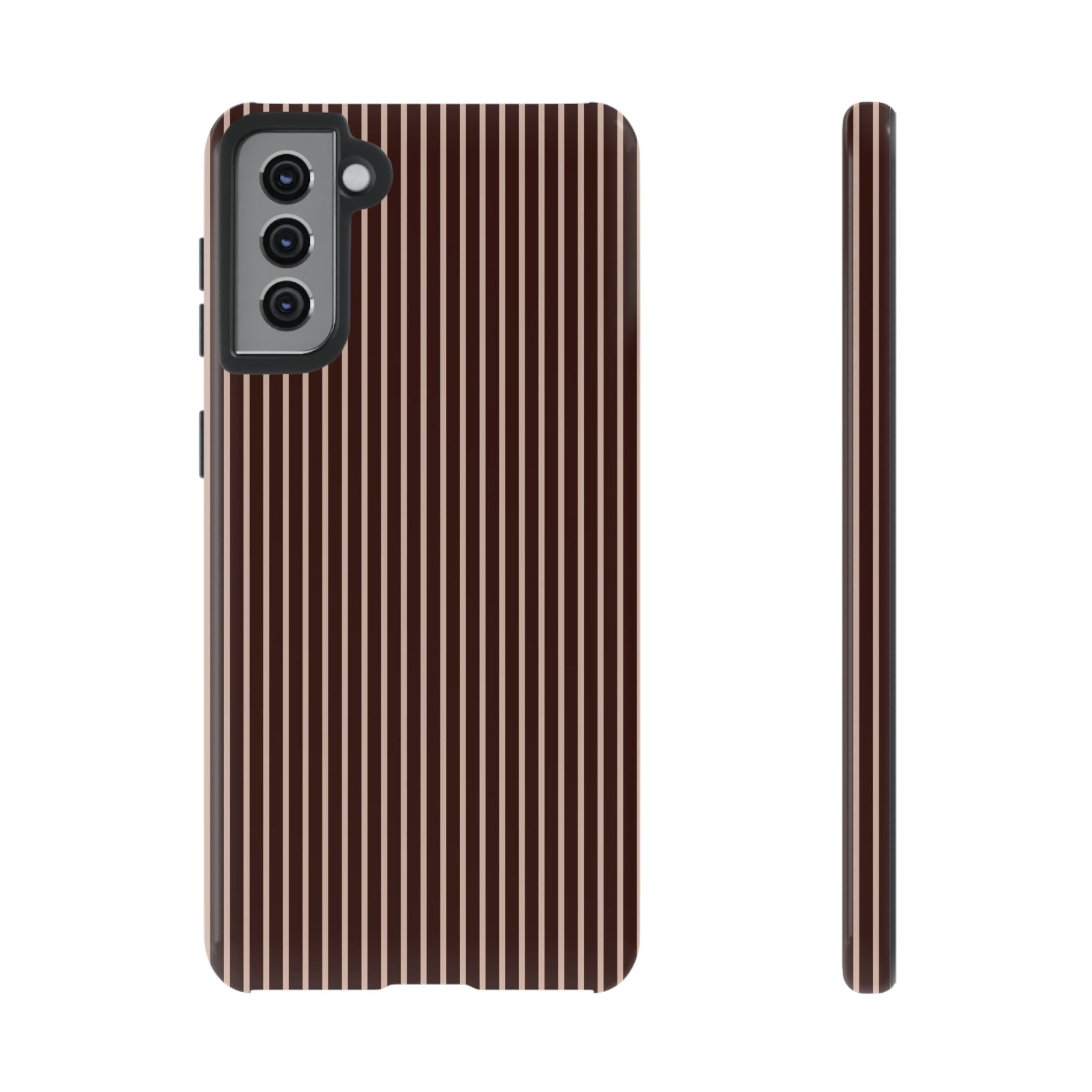 Cocoa Stripe Phone Case