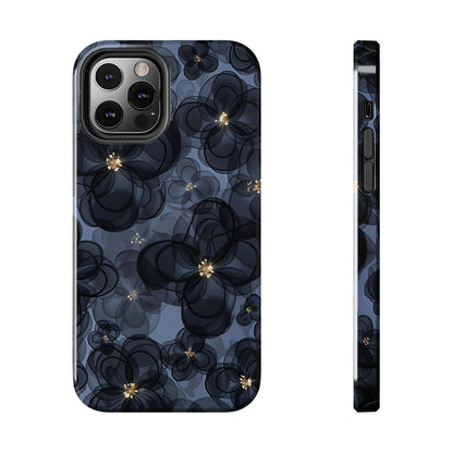 Petal Party | Coque iPhone à motif floral bleu