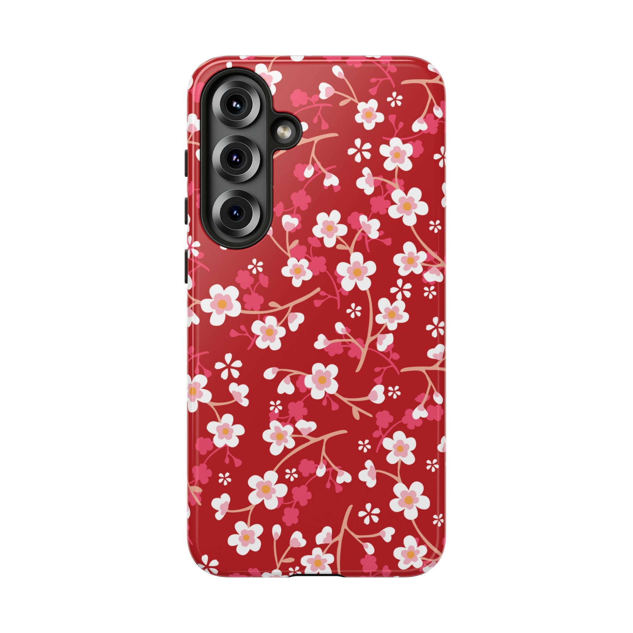 Cherry Bloom | Red Floral Galaxy Case