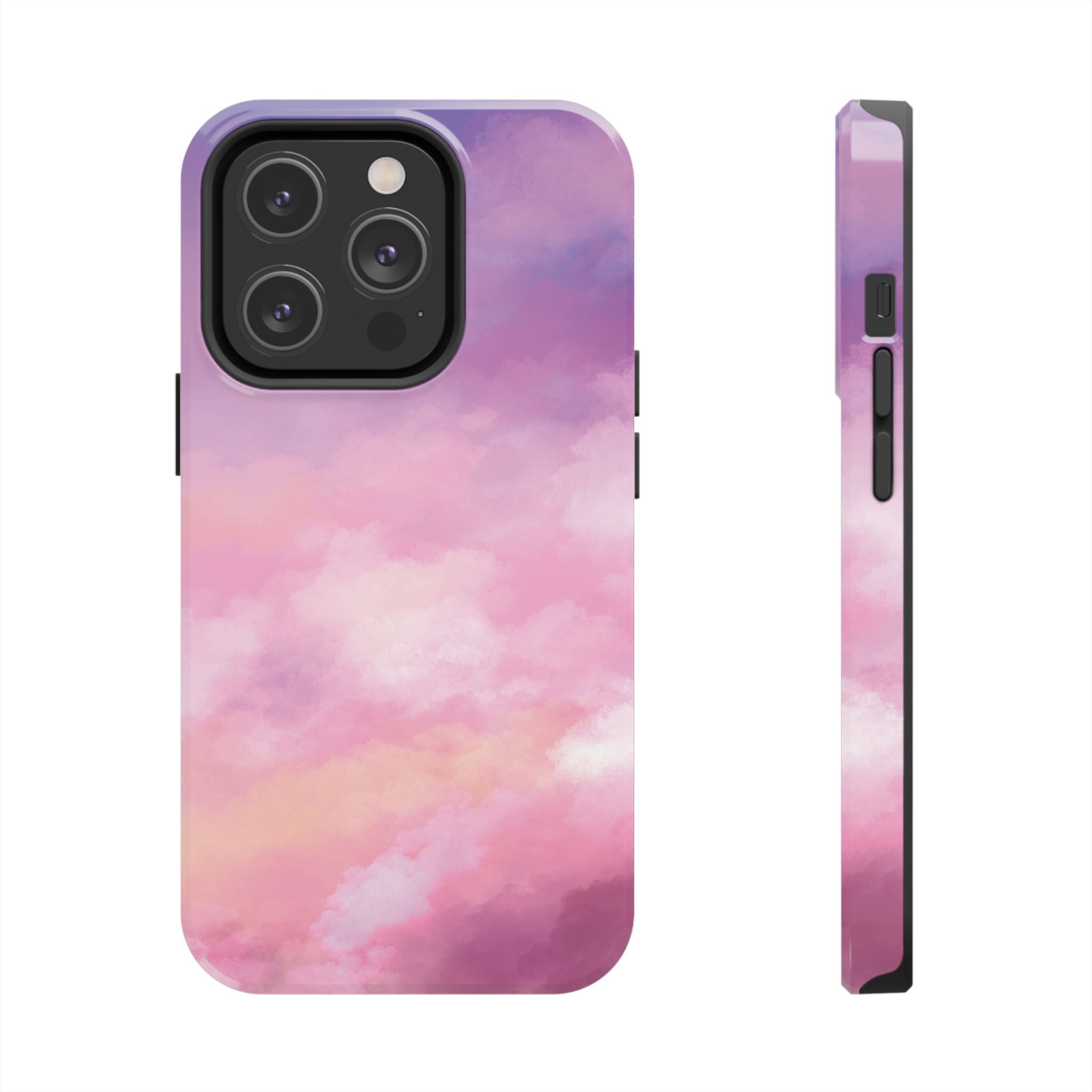 Stormy Purple Abstract iPhone Case