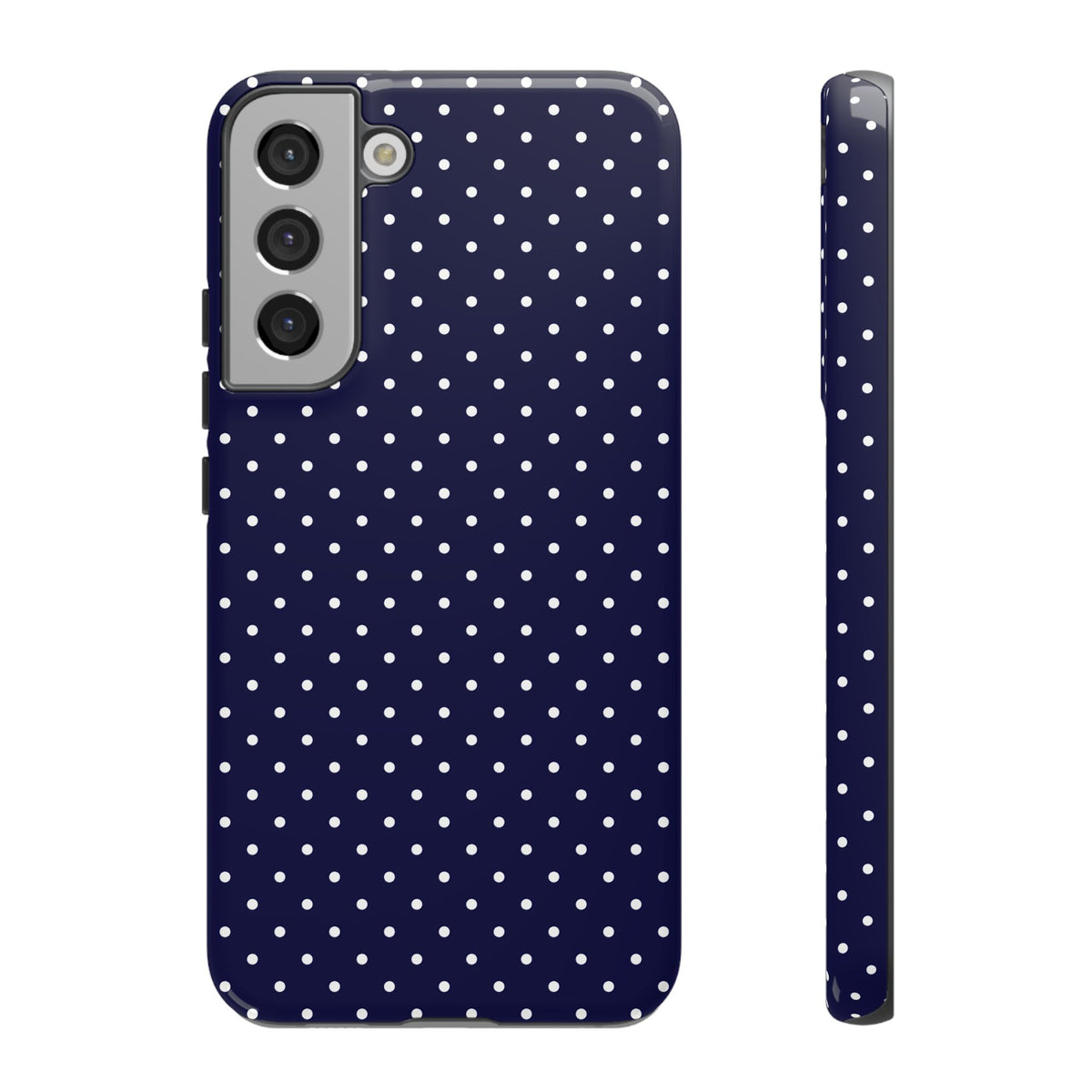 Dotty Chic | Navy Blue Polka Dot Galaxy Case