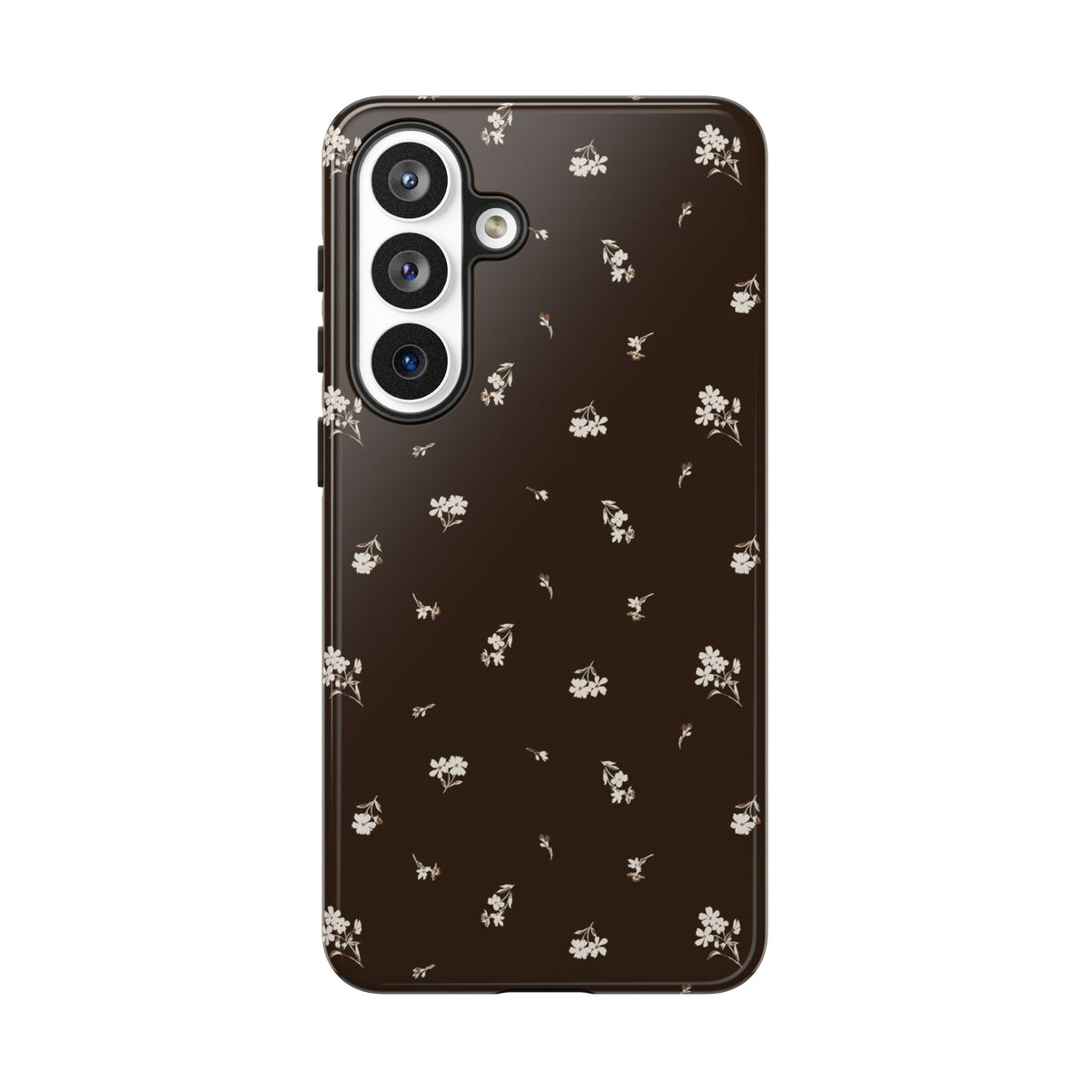 Sweet Nothings | Chocolate Brown Floral Galaxy Case