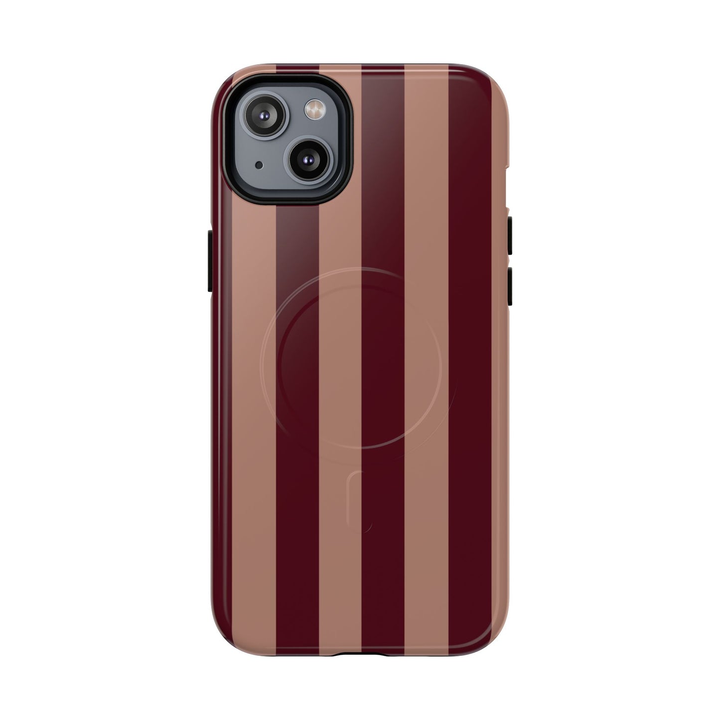 Tribeca | Burgundy Stripe MagSafe Case