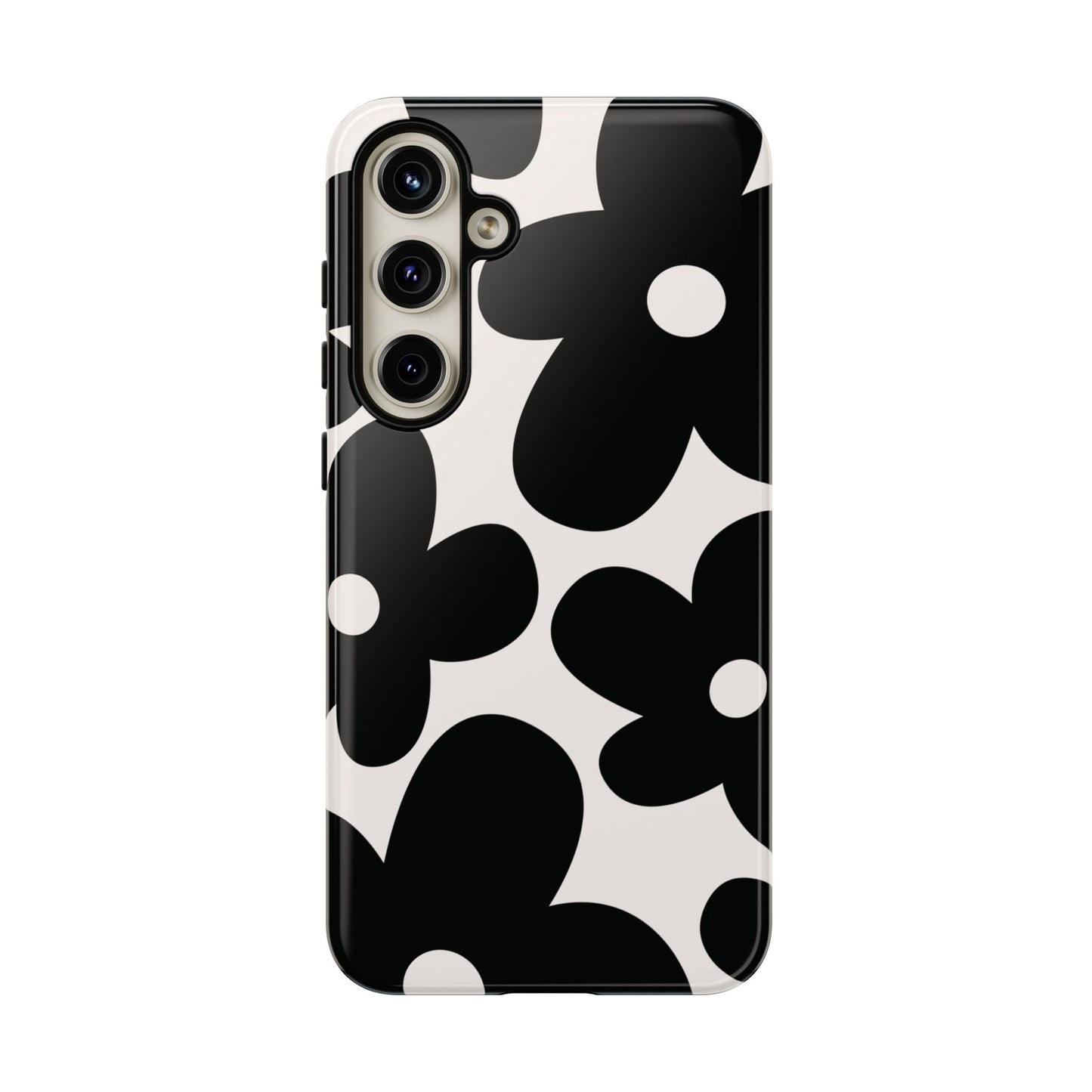 Y2K Daisy | Black & White Flower Case