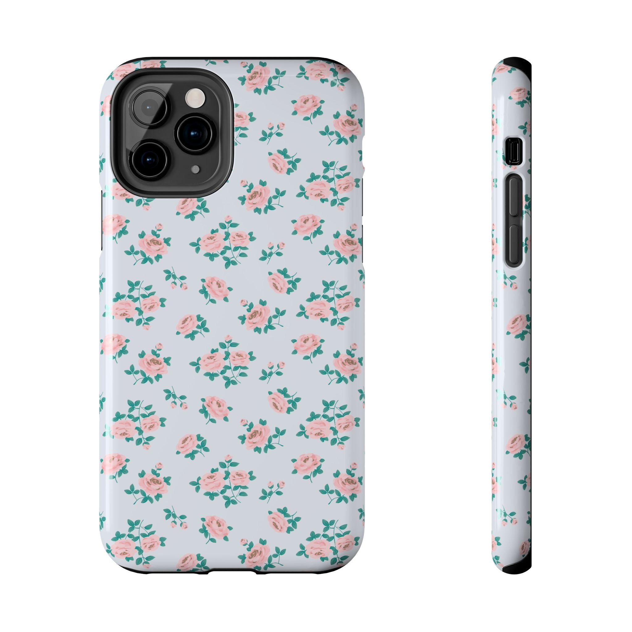 Baby Blue Floral iPhone Case