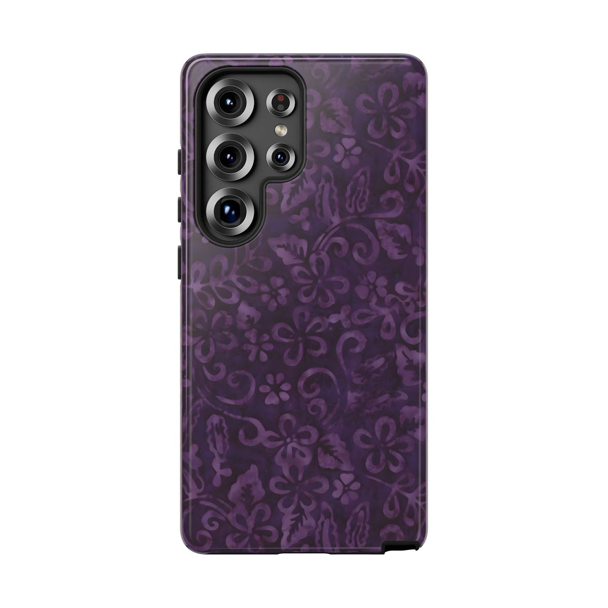 Dark Romance | Purple Batik Floral Galaxy Case