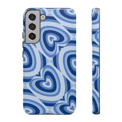 Hearts Squared | Blue Heart Pattern Case