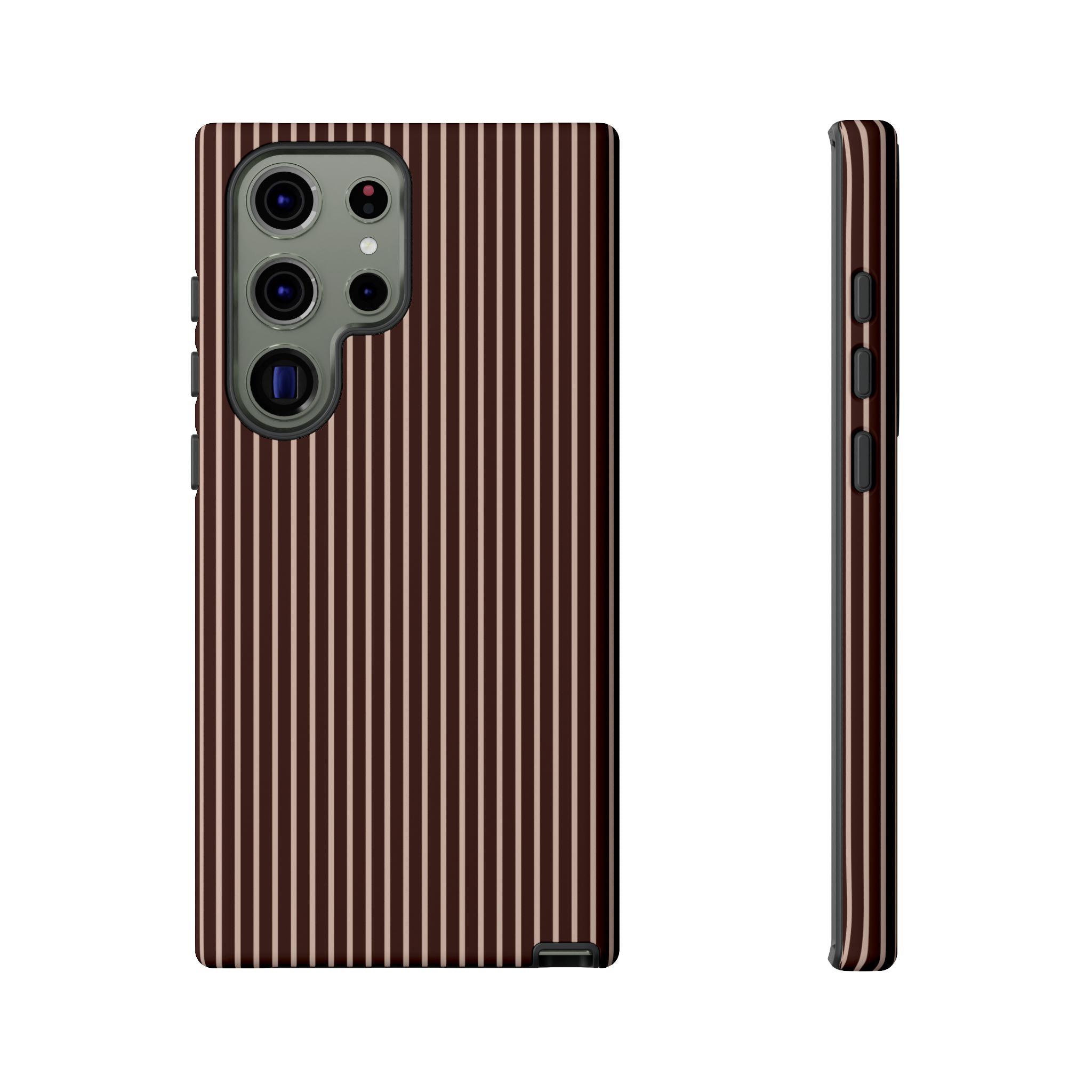 Cocoa Stripe Phone Case